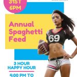Annual Spaghetti Feed and 3-Hour Happy Hour at the Sportsmens Lodge
