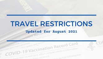 Travel Restrictions August 2021